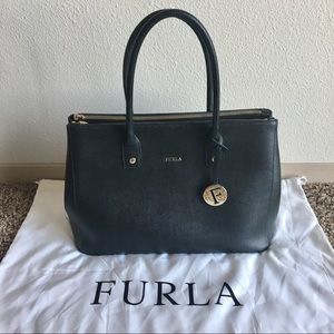 Furla Black Linda Tote